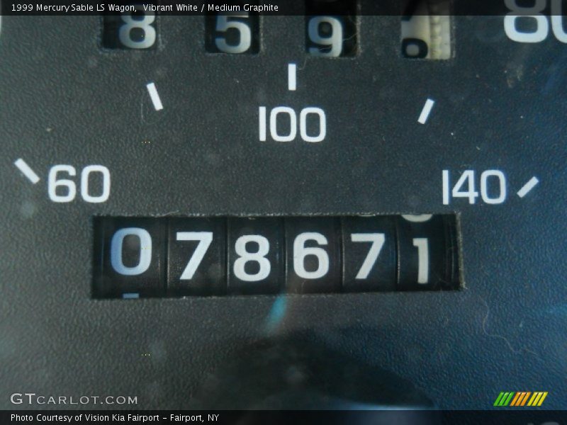 Vibrant White / Medium Graphite 1999 Mercury Sable LS Wagon