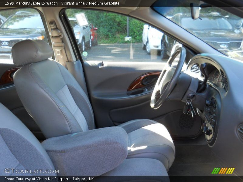 Vibrant White / Medium Graphite 1999 Mercury Sable LS Wagon