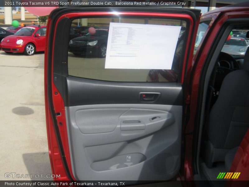 Barcelona Red Metallic / Graphite Gray 2011 Toyota Tacoma V6 TRD Sport PreRunner Double Cab
