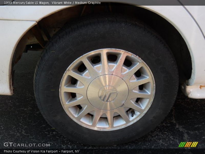 Vibrant White / Medium Graphite 1999 Mercury Sable LS Wagon