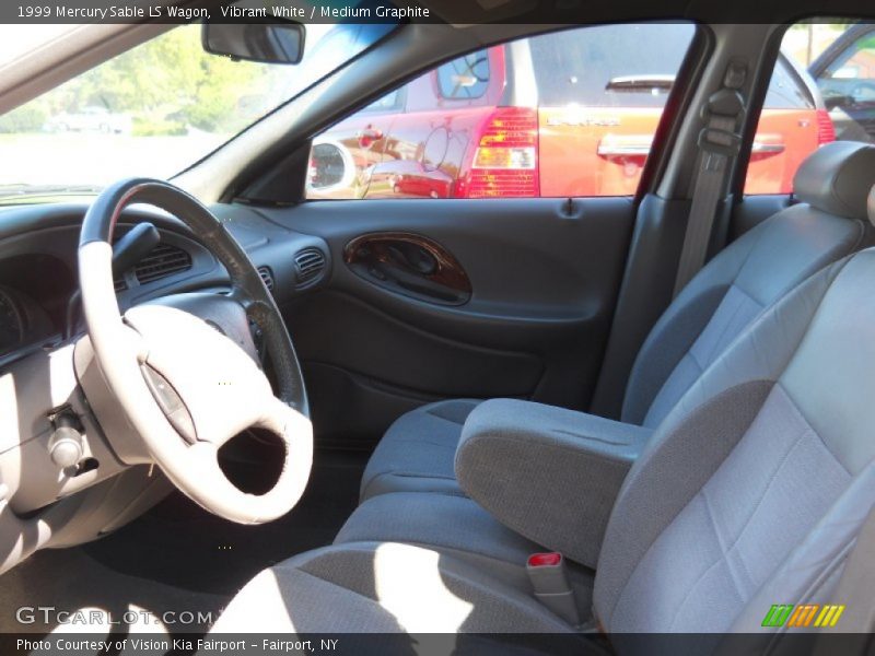 Vibrant White / Medium Graphite 1999 Mercury Sable LS Wagon