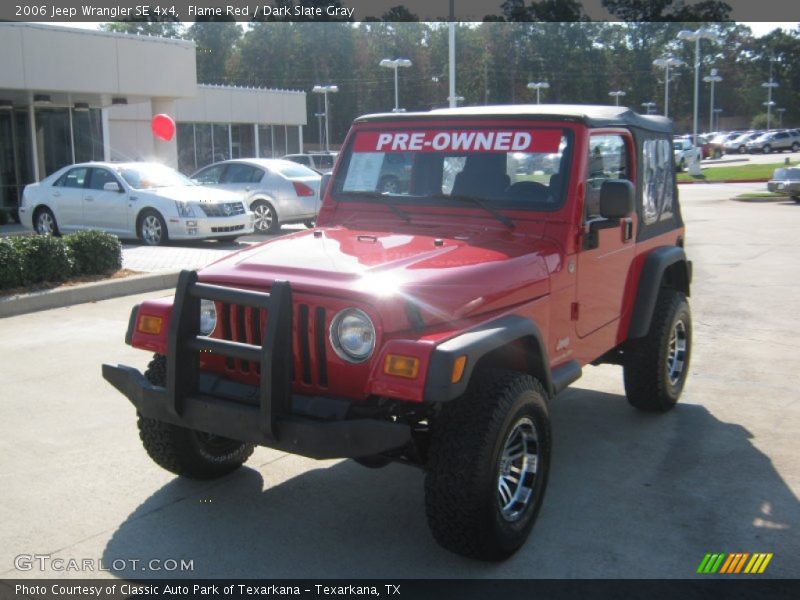 Flame Red / Dark Slate Gray 2006 Jeep Wrangler SE 4x4