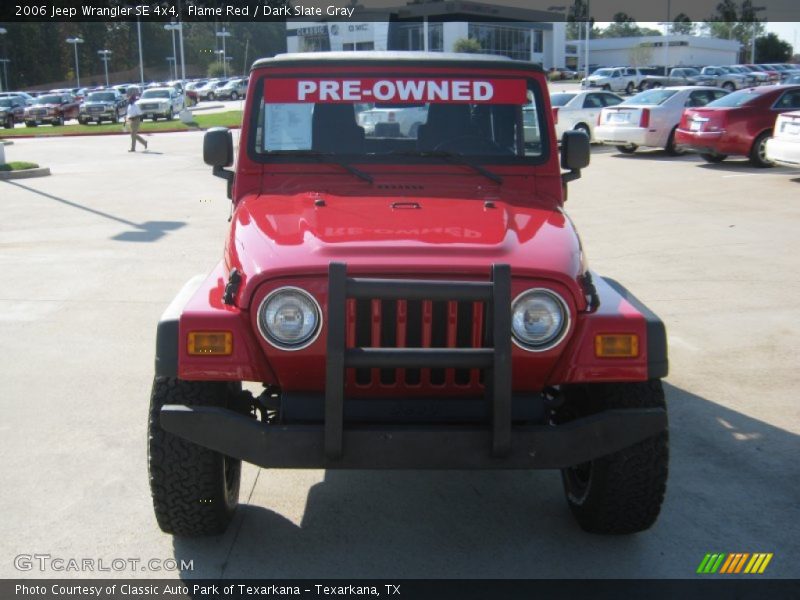 Flame Red / Dark Slate Gray 2006 Jeep Wrangler SE 4x4