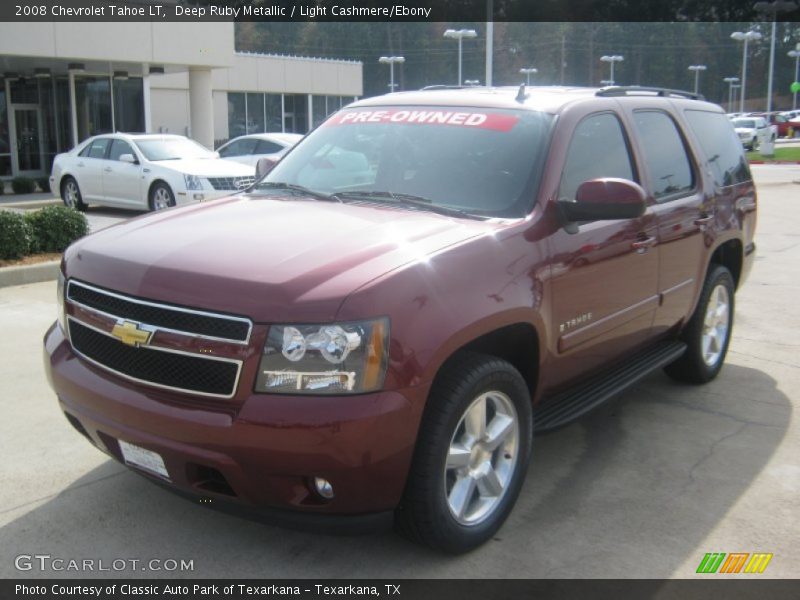 Deep Ruby Metallic / Light Cashmere/Ebony 2008 Chevrolet Tahoe LT