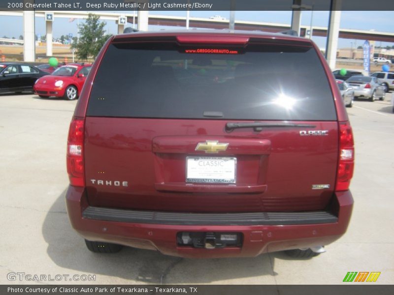 Deep Ruby Metallic / Light Cashmere/Ebony 2008 Chevrolet Tahoe LT