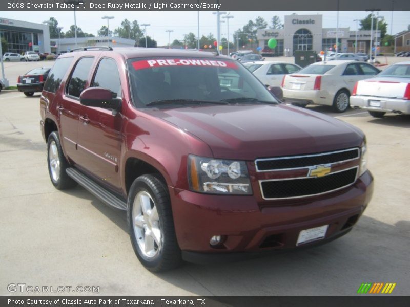 Deep Ruby Metallic / Light Cashmere/Ebony 2008 Chevrolet Tahoe LT