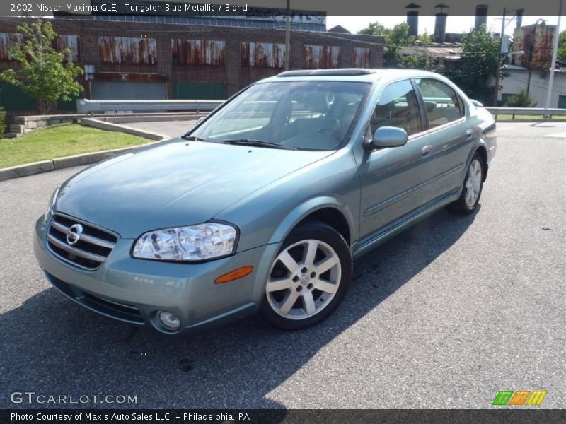 Tungsten Blue Metallic / Blond 2002 Nissan Maxima GLE