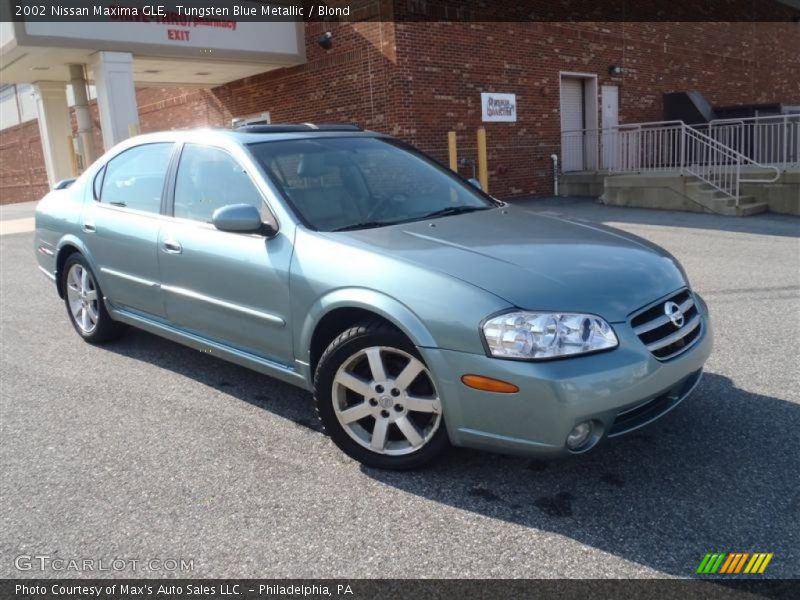 Tungsten Blue Metallic / Blond 2002 Nissan Maxima GLE