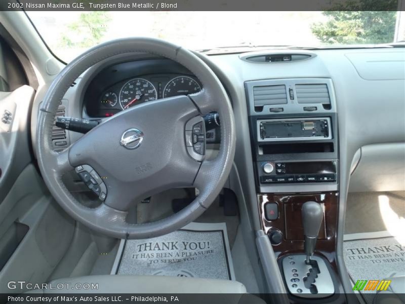 Tungsten Blue Metallic / Blond 2002 Nissan Maxima GLE