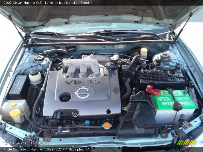 Tungsten Blue Metallic / Blond 2002 Nissan Maxima GLE