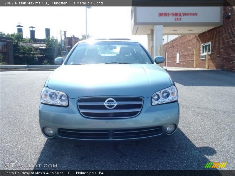Tungsten Blue Metallic / Blond 2002 Nissan Maxima GLE