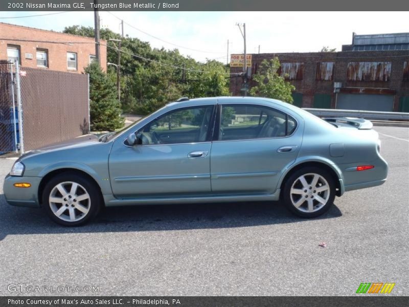 Tungsten Blue Metallic / Blond 2002 Nissan Maxima GLE