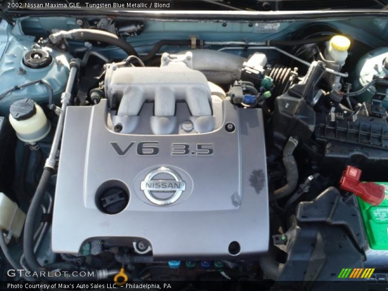 Tungsten Blue Metallic / Blond 2002 Nissan Maxima GLE