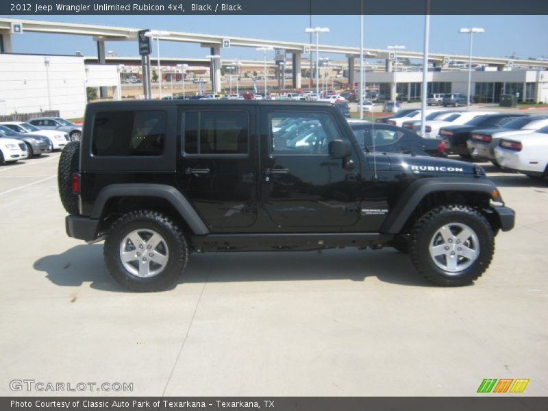 Black / Black 2012 Jeep Wrangler Unlimited Rubicon 4x4