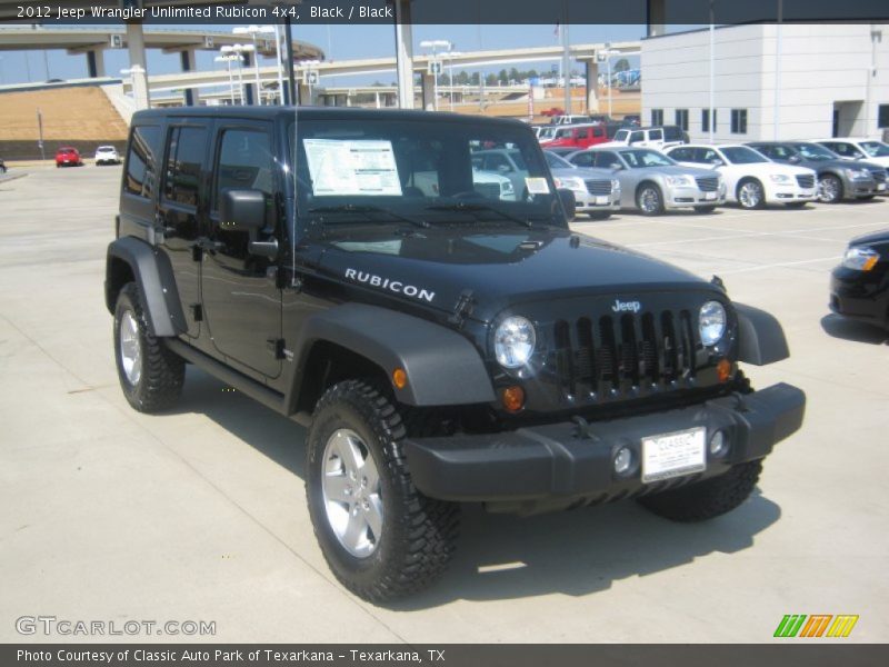 Black / Black 2012 Jeep Wrangler Unlimited Rubicon 4x4