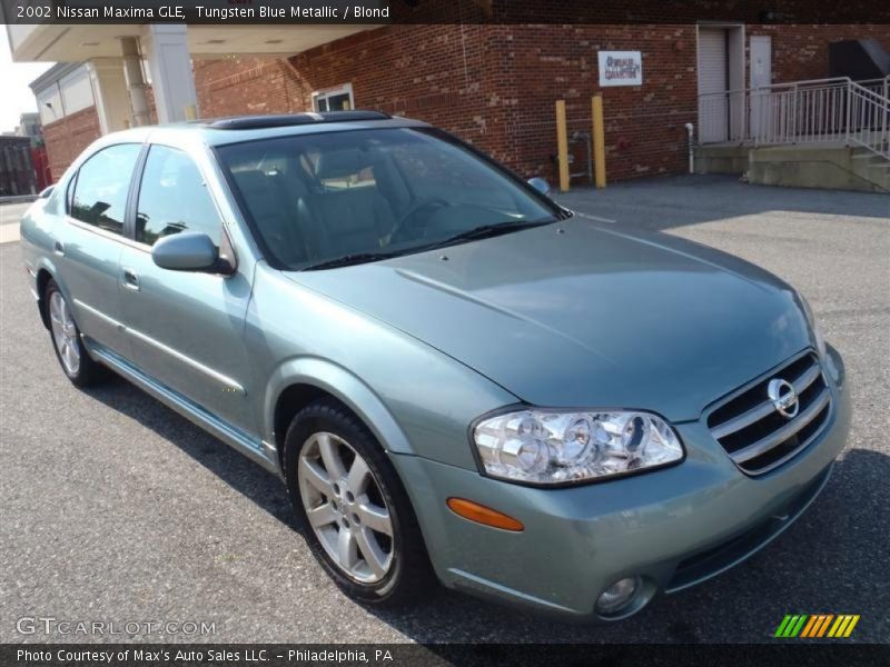 Tungsten Blue Metallic / Blond 2002 Nissan Maxima GLE