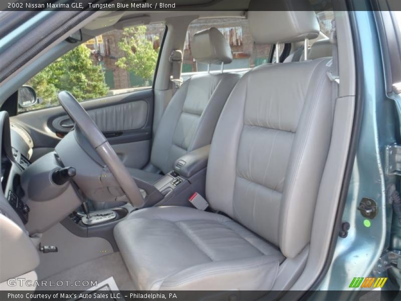 Tungsten Blue Metallic / Blond 2002 Nissan Maxima GLE