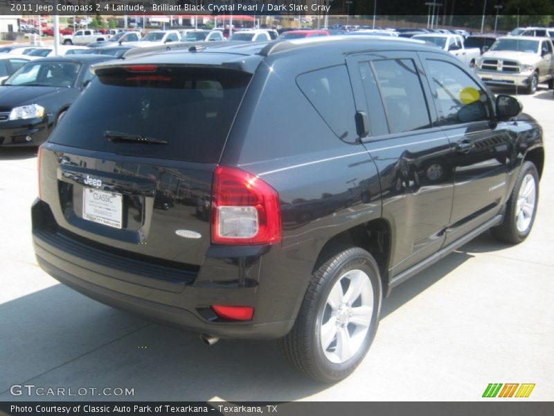 Brilliant Black Crystal Pearl / Dark Slate Gray 2011 Jeep Compass 2.4 Latitude