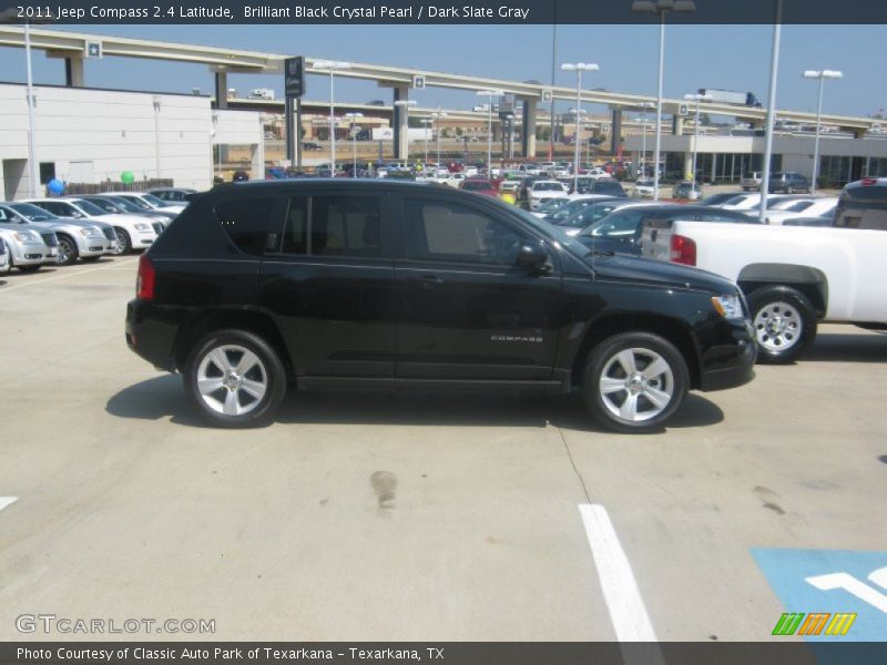 Brilliant Black Crystal Pearl / Dark Slate Gray 2011 Jeep Compass 2.4 Latitude