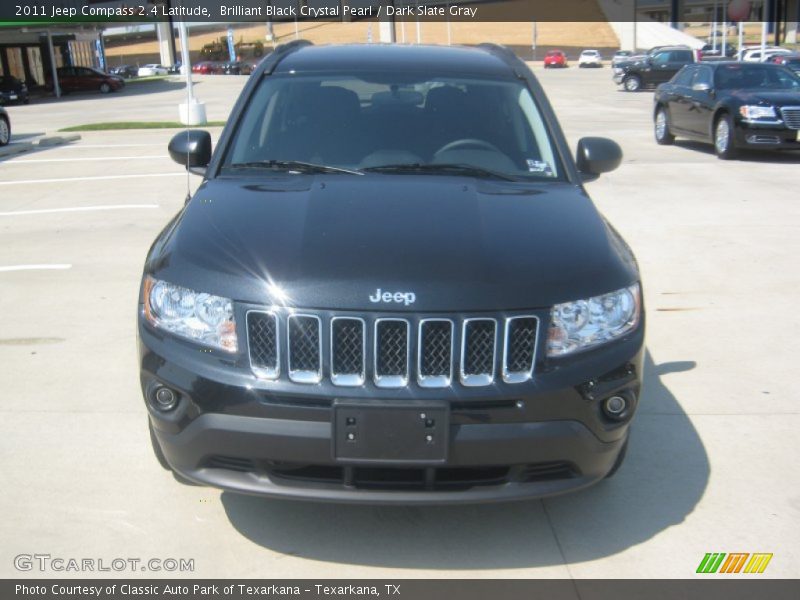 Brilliant Black Crystal Pearl / Dark Slate Gray 2011 Jeep Compass 2.4 Latitude