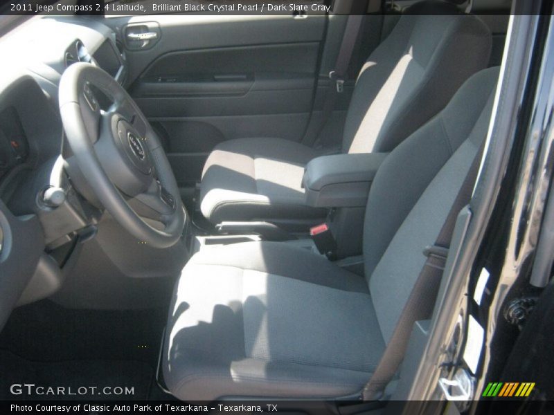 Brilliant Black Crystal Pearl / Dark Slate Gray 2011 Jeep Compass 2.4 Latitude