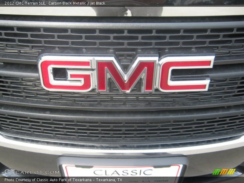 Carbon Black Metallic / Jet Black 2012 GMC Terrain SLE