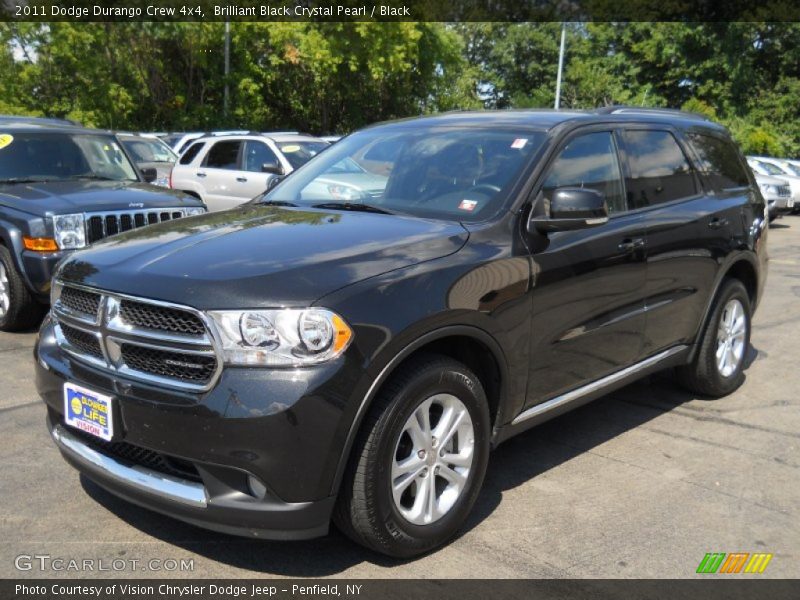 Brilliant Black Crystal Pearl / Black 2011 Dodge Durango Crew 4x4