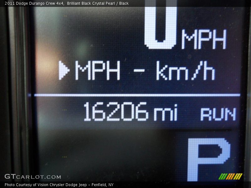 Brilliant Black Crystal Pearl / Black 2011 Dodge Durango Crew 4x4