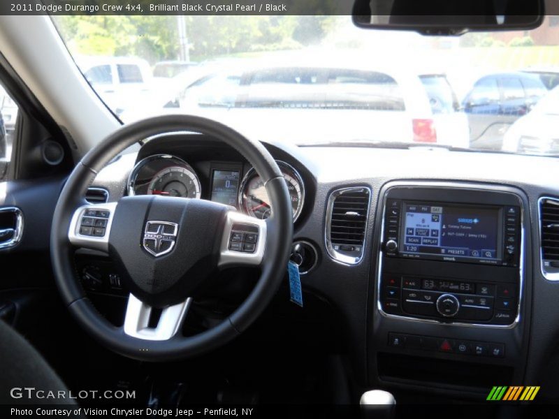 Brilliant Black Crystal Pearl / Black 2011 Dodge Durango Crew 4x4