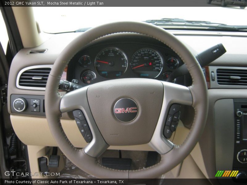 Mocha Steel Metallic / Light Tan 2012 GMC Yukon SLT