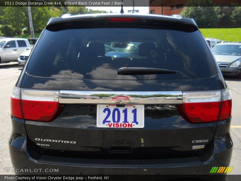 Brilliant Black Crystal Pearl / Black 2011 Dodge Durango Crew 4x4
