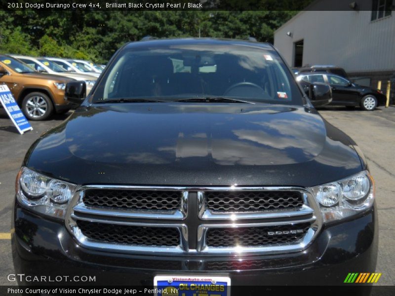 Brilliant Black Crystal Pearl / Black 2011 Dodge Durango Crew 4x4