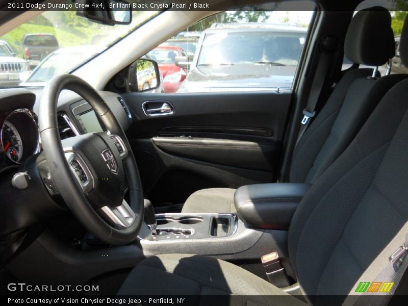 Brilliant Black Crystal Pearl / Black 2011 Dodge Durango Crew 4x4