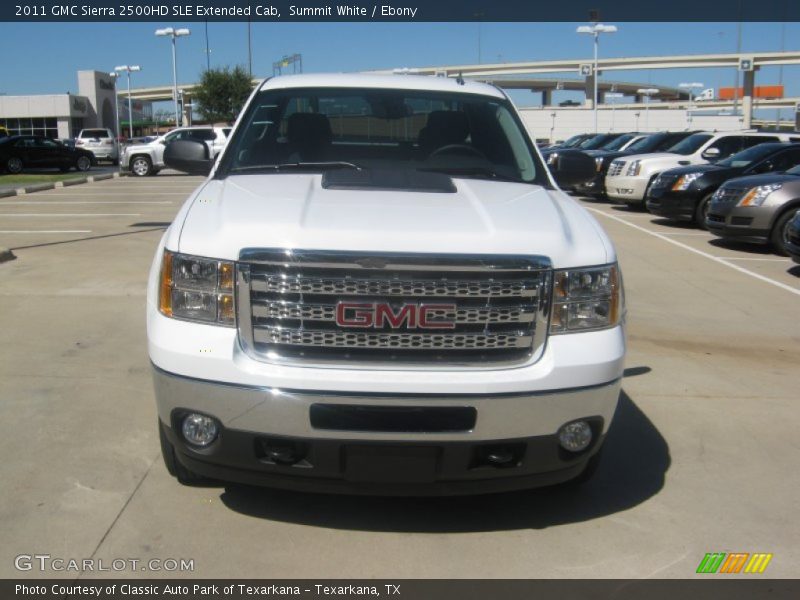 Summit White / Ebony 2011 GMC Sierra 2500HD SLE Extended Cab