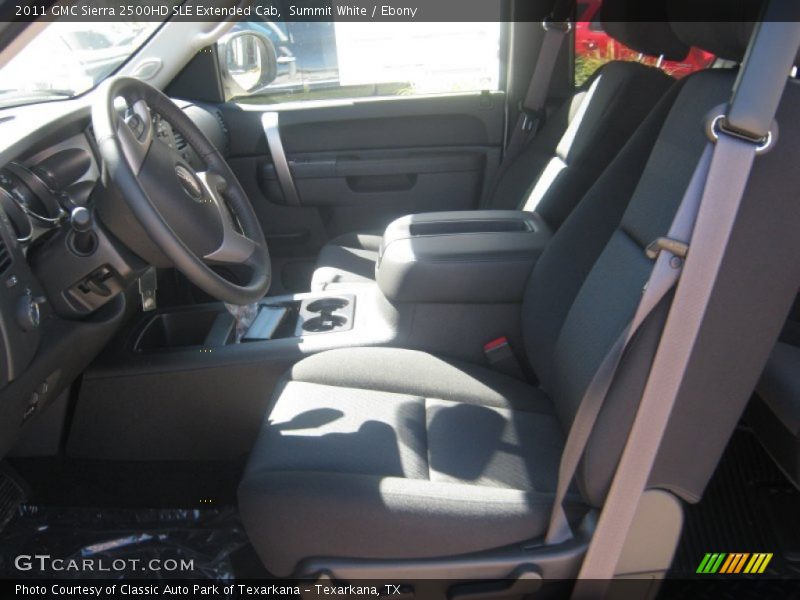 Summit White / Ebony 2011 GMC Sierra 2500HD SLE Extended Cab