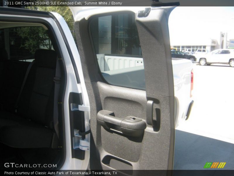 Summit White / Ebony 2011 GMC Sierra 2500HD SLE Extended Cab