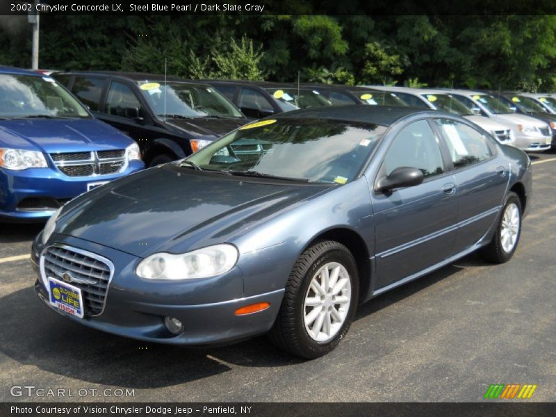 Steel Blue Pearl / Dark Slate Gray 2002 Chrysler Concorde LX
