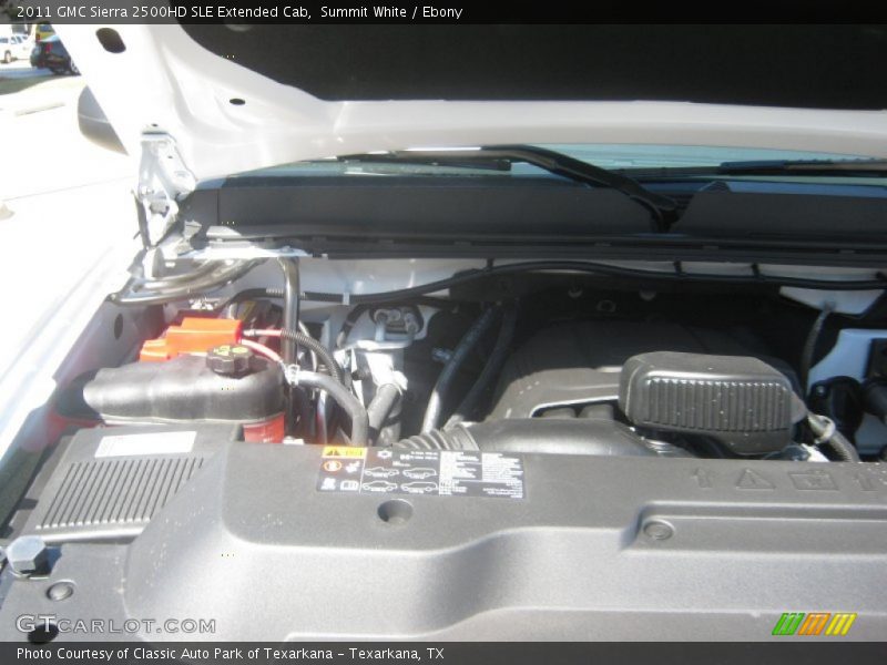 Summit White / Ebony 2011 GMC Sierra 2500HD SLE Extended Cab