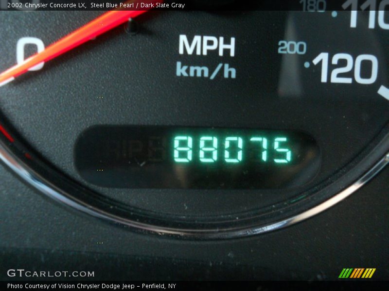 Steel Blue Pearl / Dark Slate Gray 2002 Chrysler Concorde LX