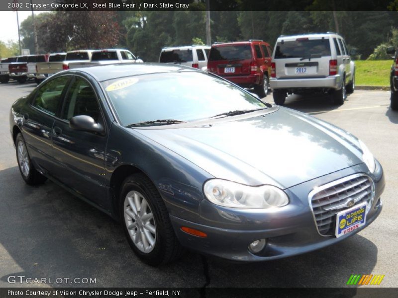 Steel Blue Pearl / Dark Slate Gray 2002 Chrysler Concorde LX