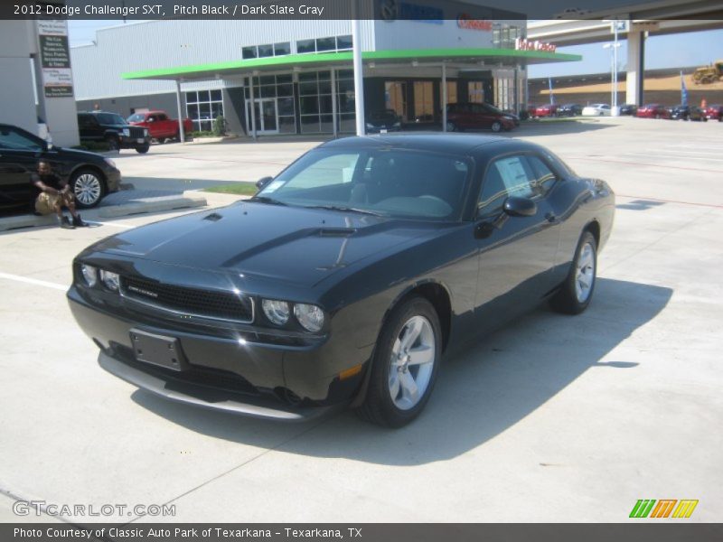 Pitch Black / Dark Slate Gray 2012 Dodge Challenger SXT