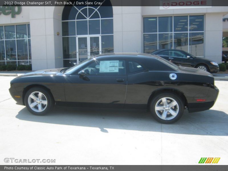 Pitch Black / Dark Slate Gray 2012 Dodge Challenger SXT