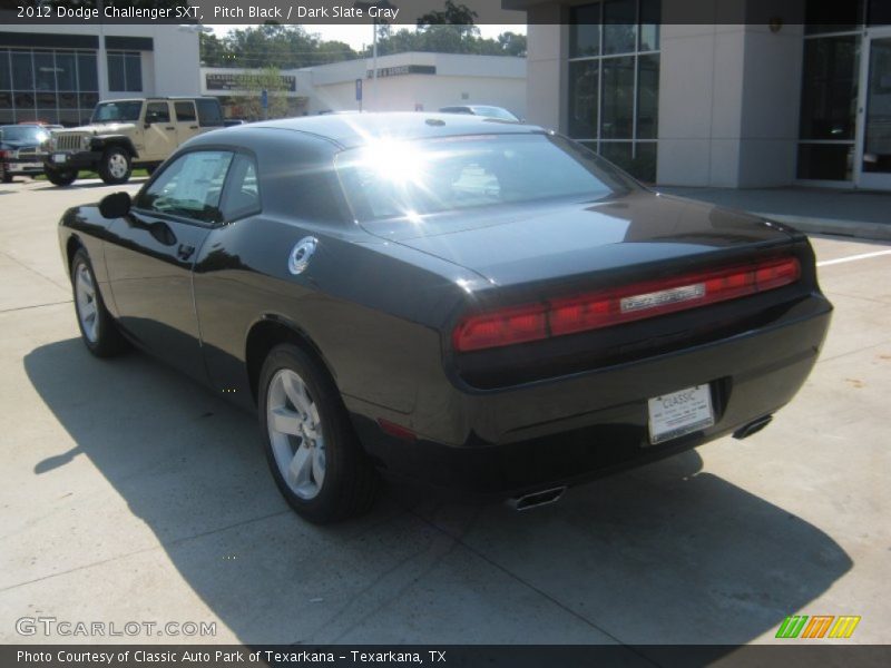 Pitch Black / Dark Slate Gray 2012 Dodge Challenger SXT