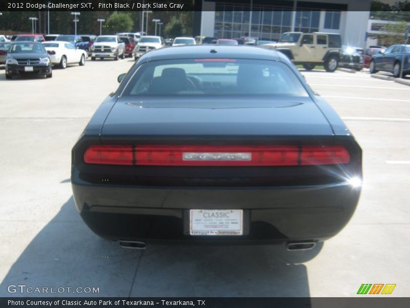 Pitch Black / Dark Slate Gray 2012 Dodge Challenger SXT