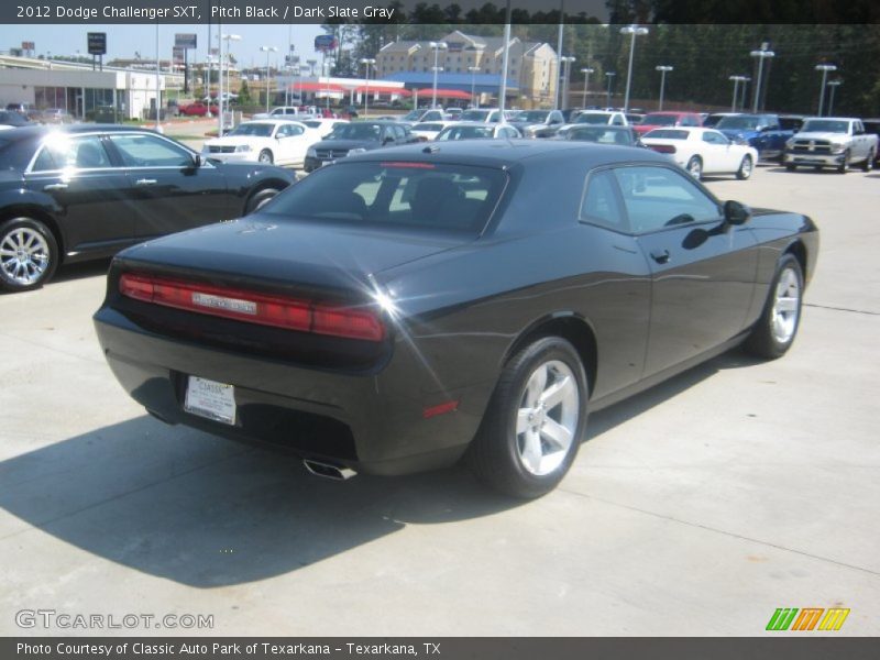 Pitch Black / Dark Slate Gray 2012 Dodge Challenger SXT