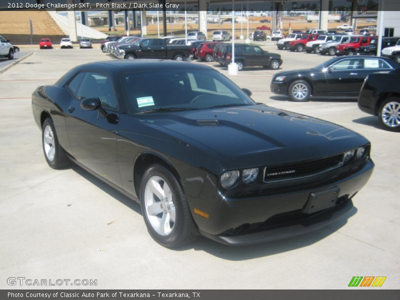Pitch Black / Dark Slate Gray 2012 Dodge Challenger SXT