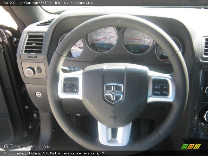 Pitch Black / Dark Slate Gray 2012 Dodge Challenger SXT