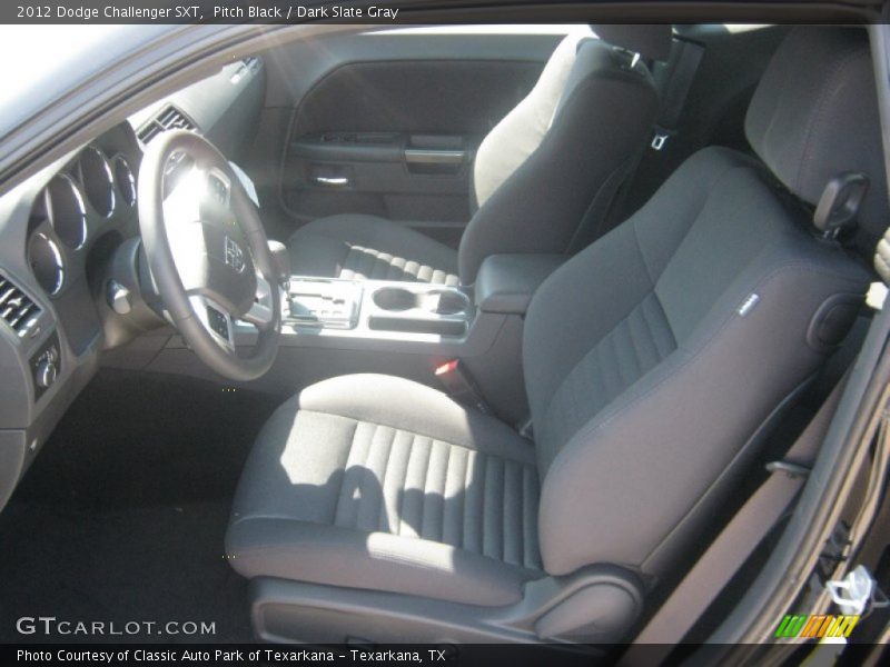 Pitch Black / Dark Slate Gray 2012 Dodge Challenger SXT
