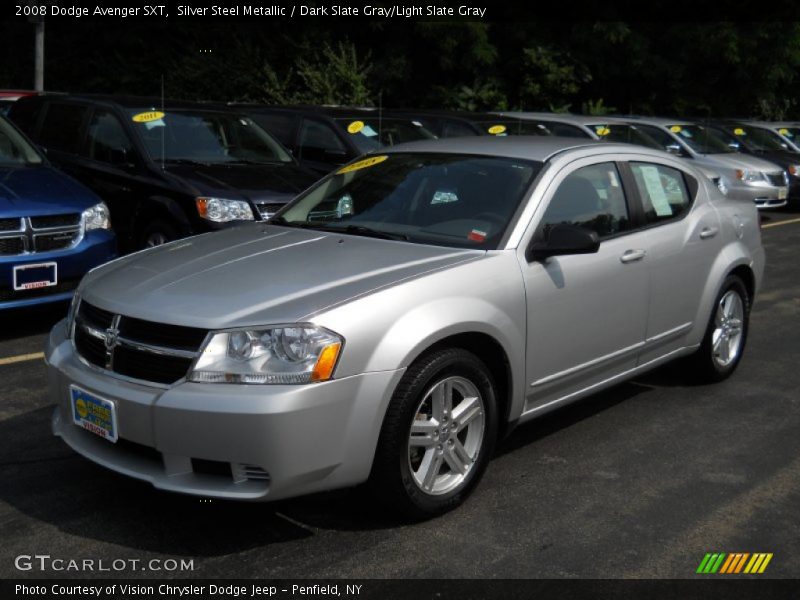 Silver Steel Metallic / Dark Slate Gray/Light Slate Gray 2008 Dodge Avenger SXT