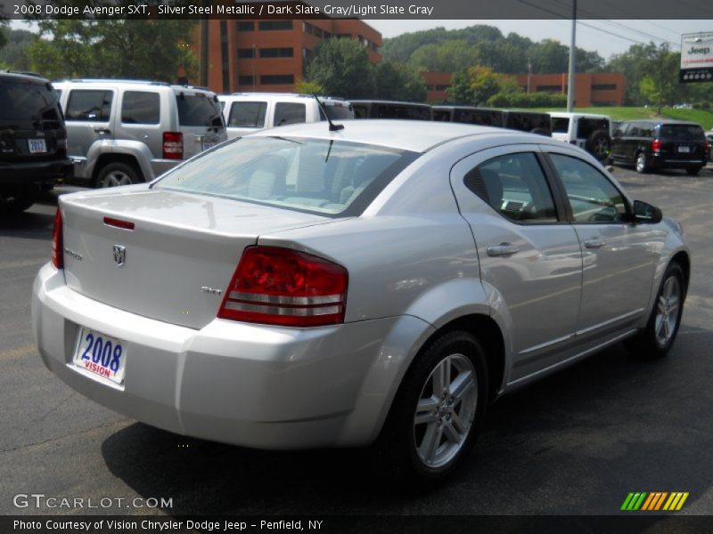 Silver Steel Metallic / Dark Slate Gray/Light Slate Gray 2008 Dodge Avenger SXT